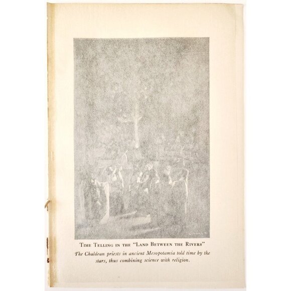 1919 Mesopotamia Chaldean Priests Stars Photogravure Time Telling Print DWSS24 - Picture 3 of 3